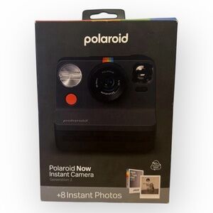 Polaroid Now Instant Camera Gen 2 Black +8 Instant Photos Bundle BRAND NEW